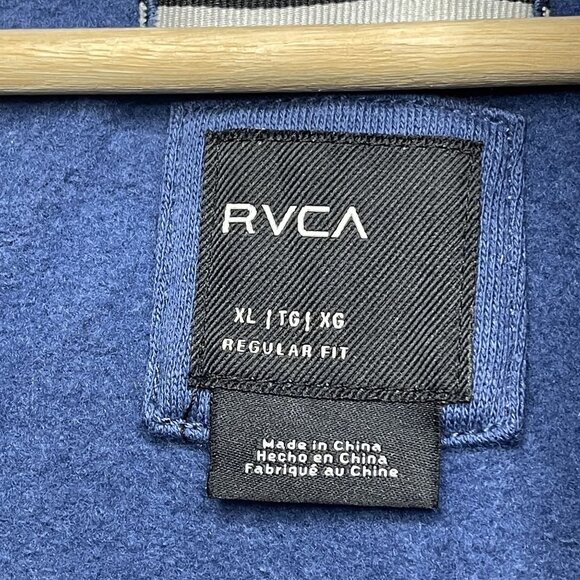 RVCA Function Utility Insulated Navy Blue Half Zip Hooded Jacket Men's XL - Picture 3 of 6
